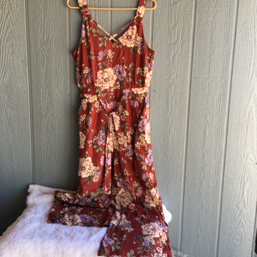 Floral Palazzo Pant Dress NWOT